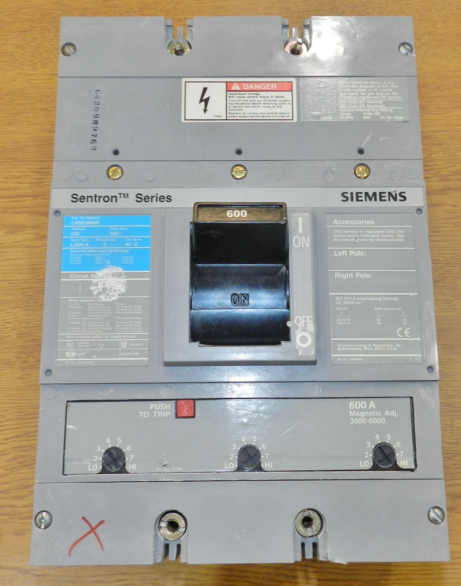 Lot of 10 Siemens Breakers (175A-800A) - Image 20 of 23