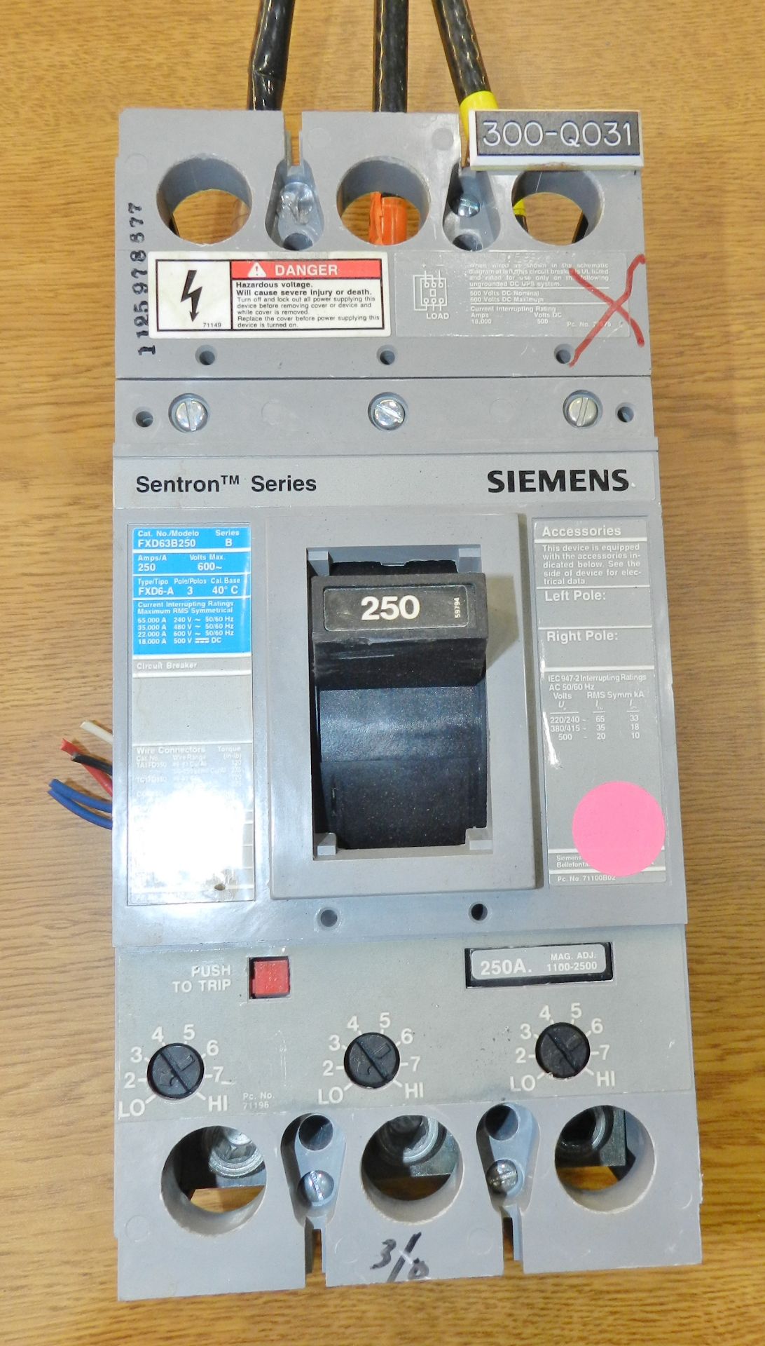 Lot of 10 Siemens Breakers (175A-800A) - Image 6 of 23