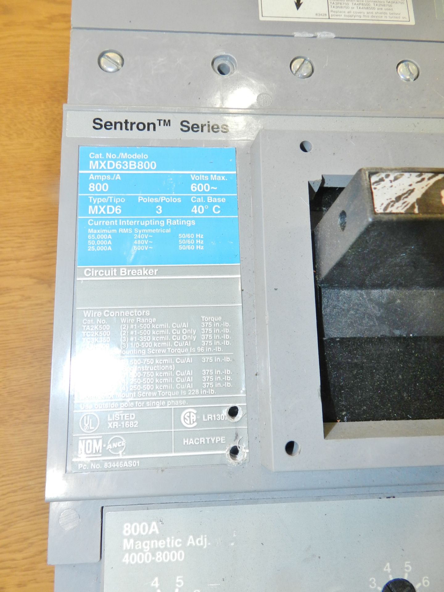 Lot of 10 Siemens Breakers (175A-800A) - Image 22 of 23