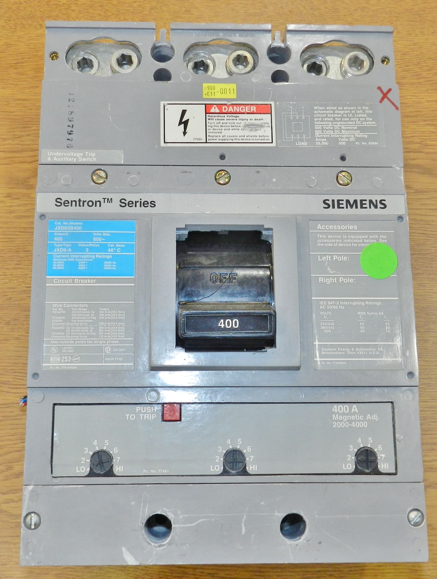 Lot of 10 Siemens Breakers (175A-800A) - Image 15 of 23