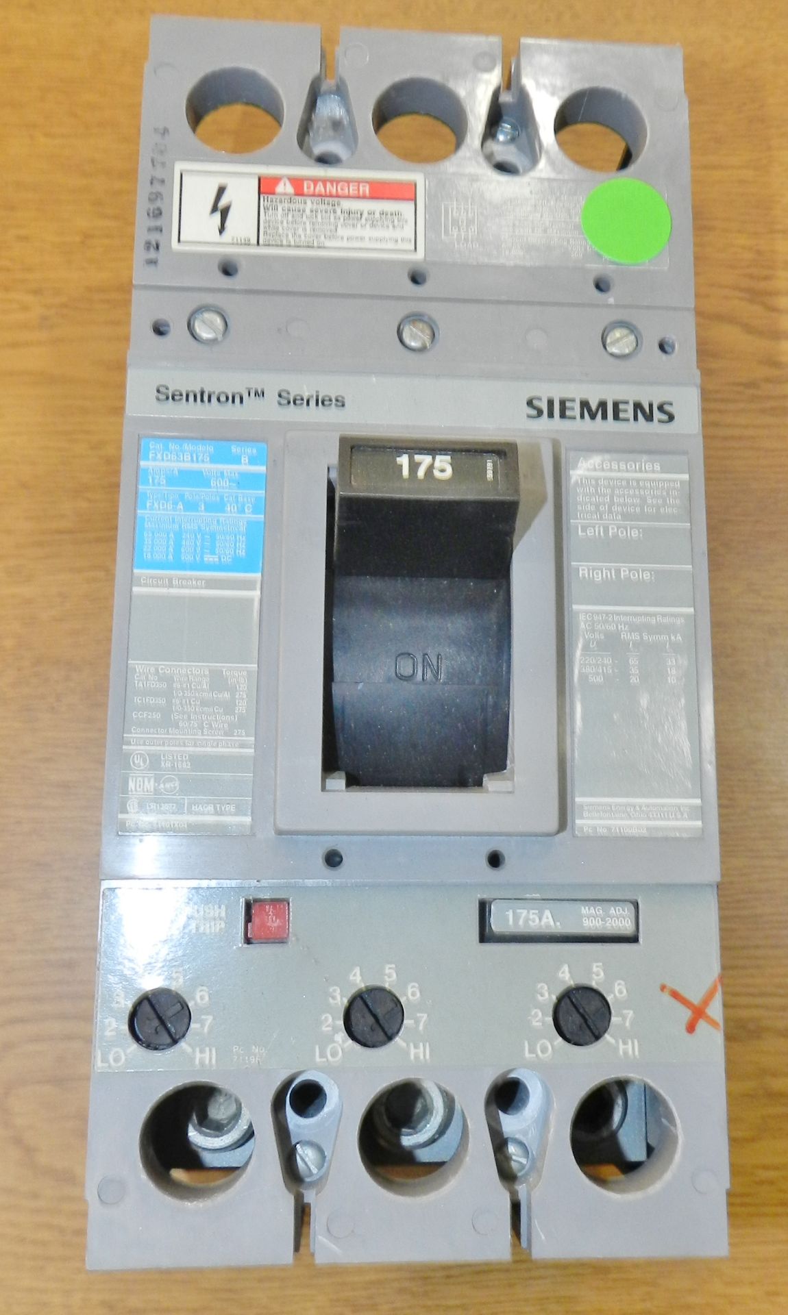 Lot of 10 Siemens Breakers (175A-800A) - Image 2 of 23