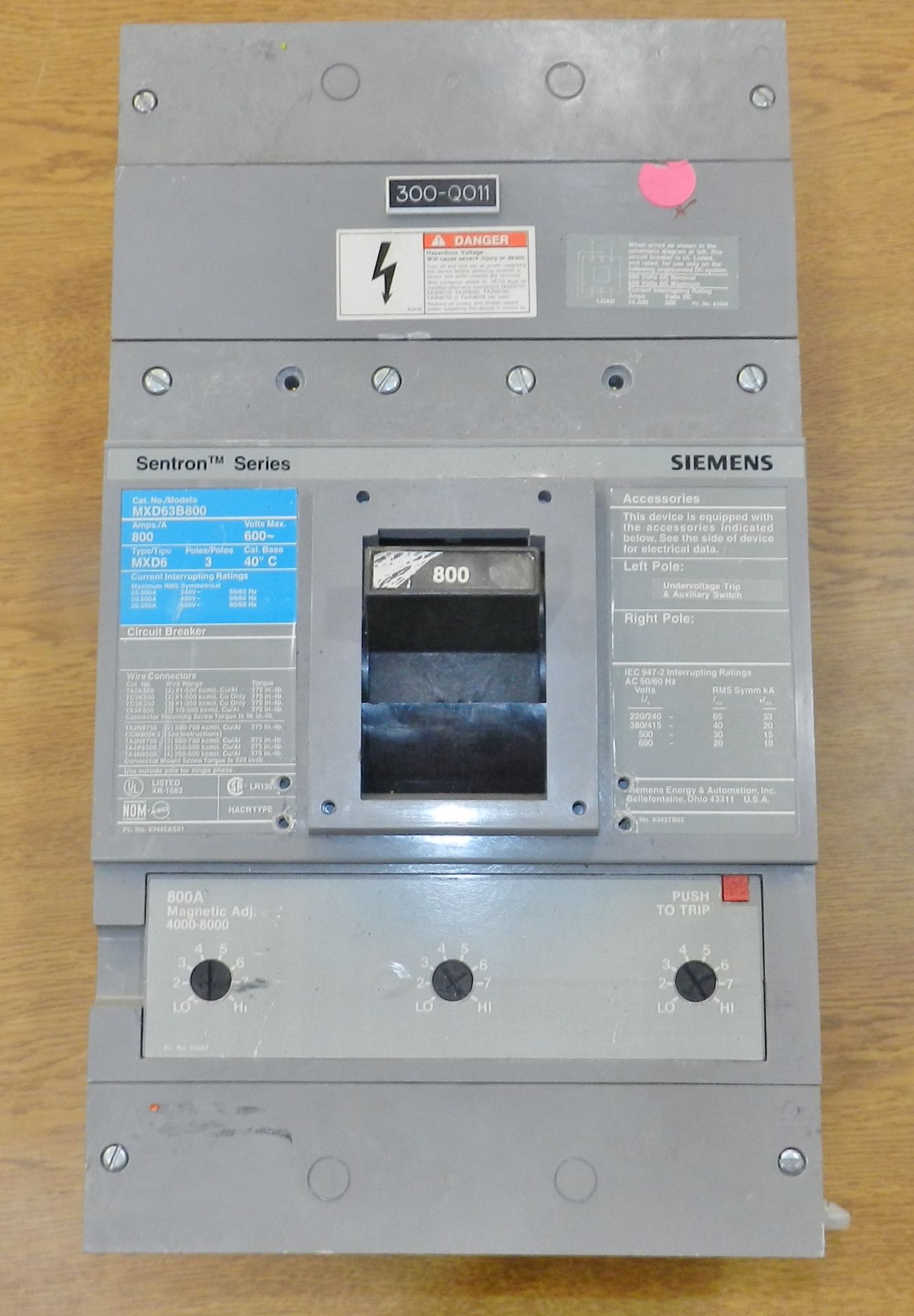 Lot of 10 Siemens Breakers (175A-800A) - Image 23 of 23