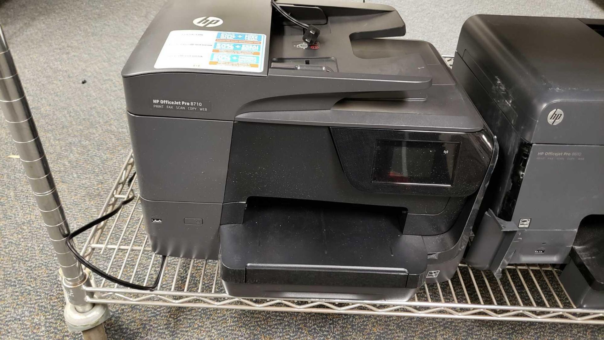 Lot of (3) HP Printers to include (2) HP Officejet Pro 8710 and (1) HP Officejet Pro 8610 - Image 4 of 4
