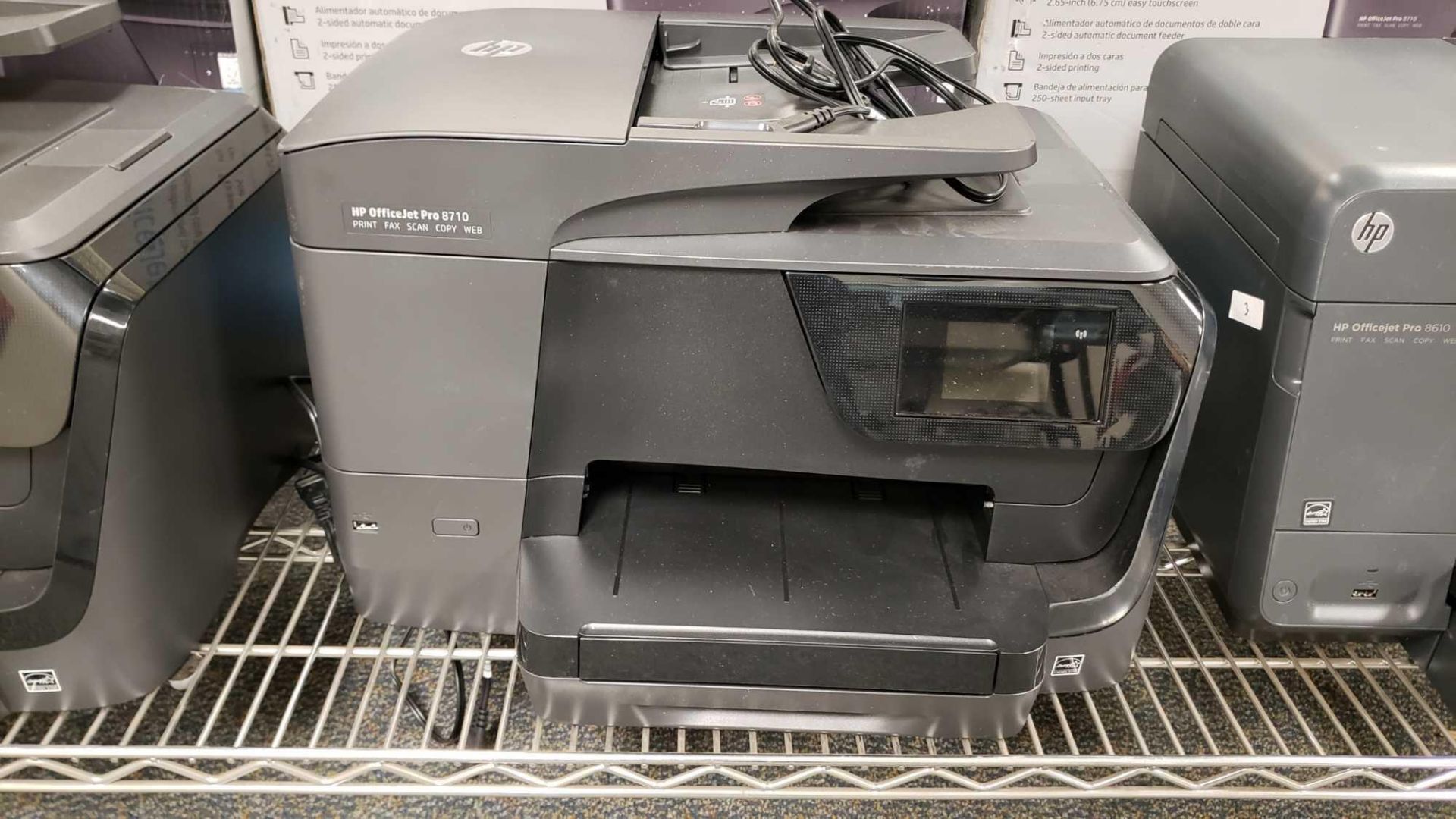 Lot of (3) HP Printers to include (2) HP Officejet Pro 8710 and (1) HP Officejet Pro 8610 - Image 3 of 4