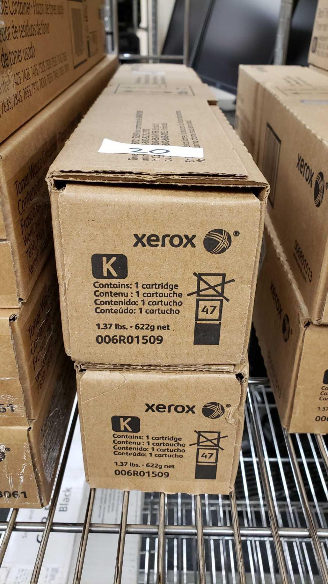 Lot of (2) Xerox 006R01509 Black Toner Cartridges