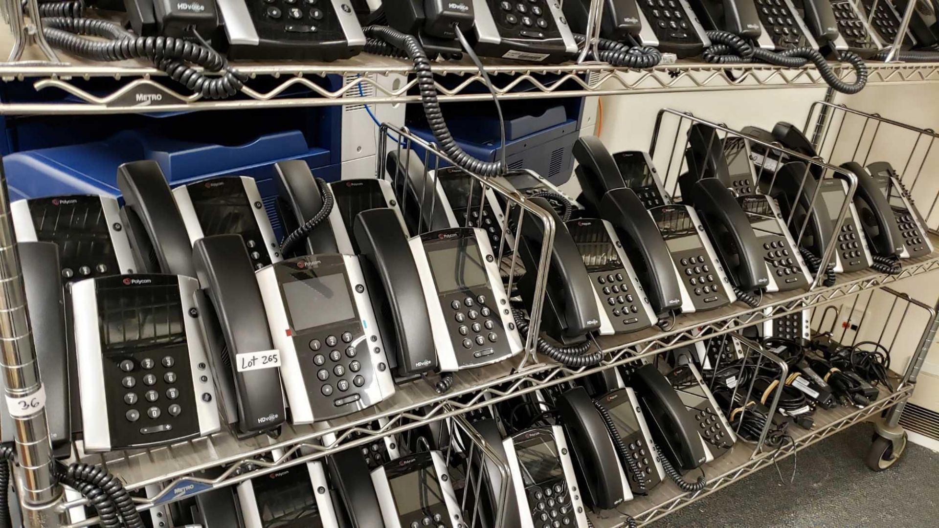 Lot of (17) Polycom VVX 500 12-line Business Media Phones