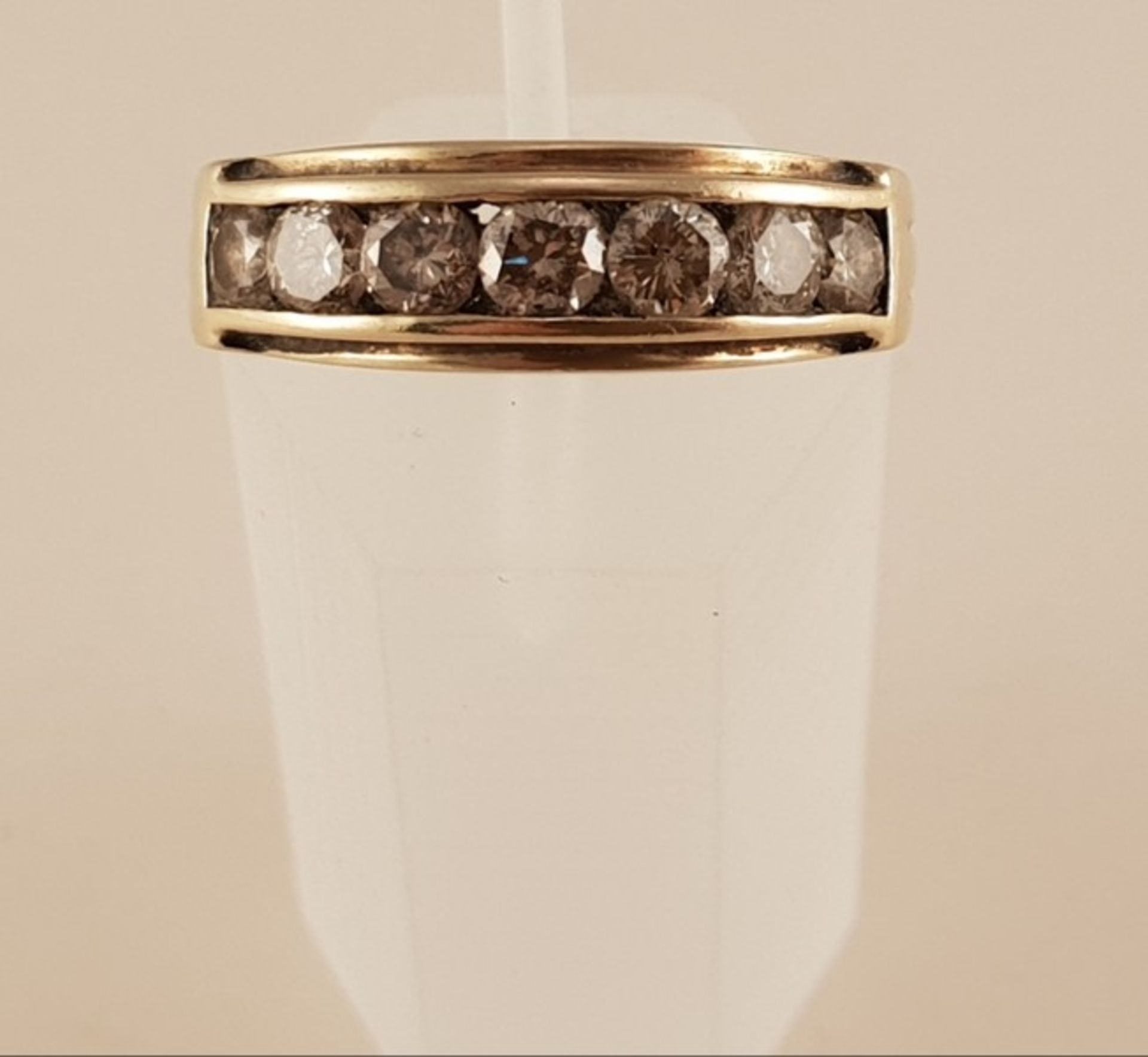 Diamant Ring, Gold 585 , zus.ca. 1ct , RW56 , 3,5g