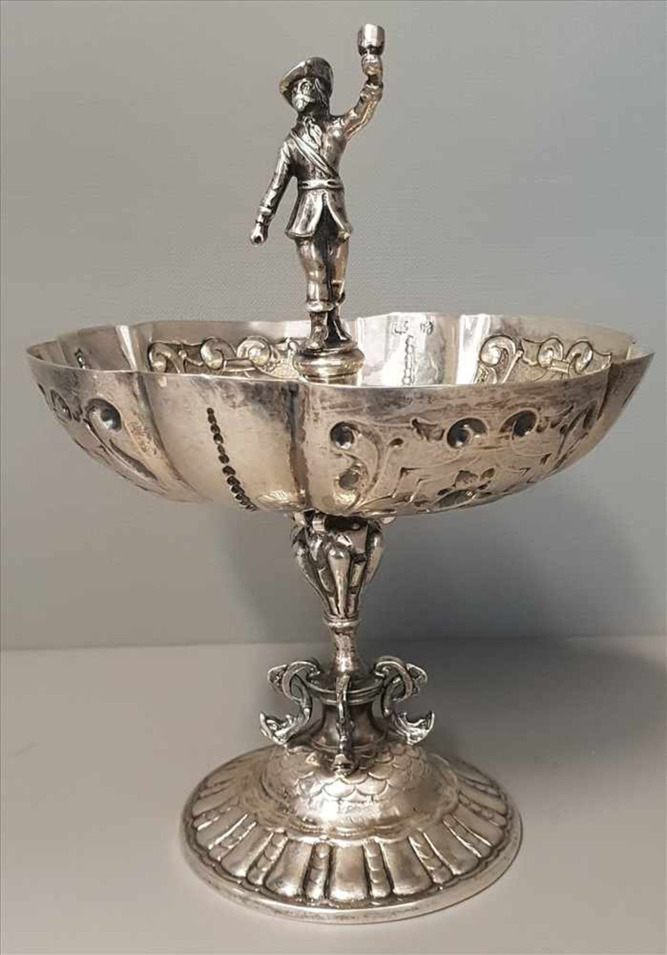 Tafelaufsatz, Silber, Lignitzer Beschauzeichen , 18./19. Jhd. ,Höhe: 16cm , 213g.