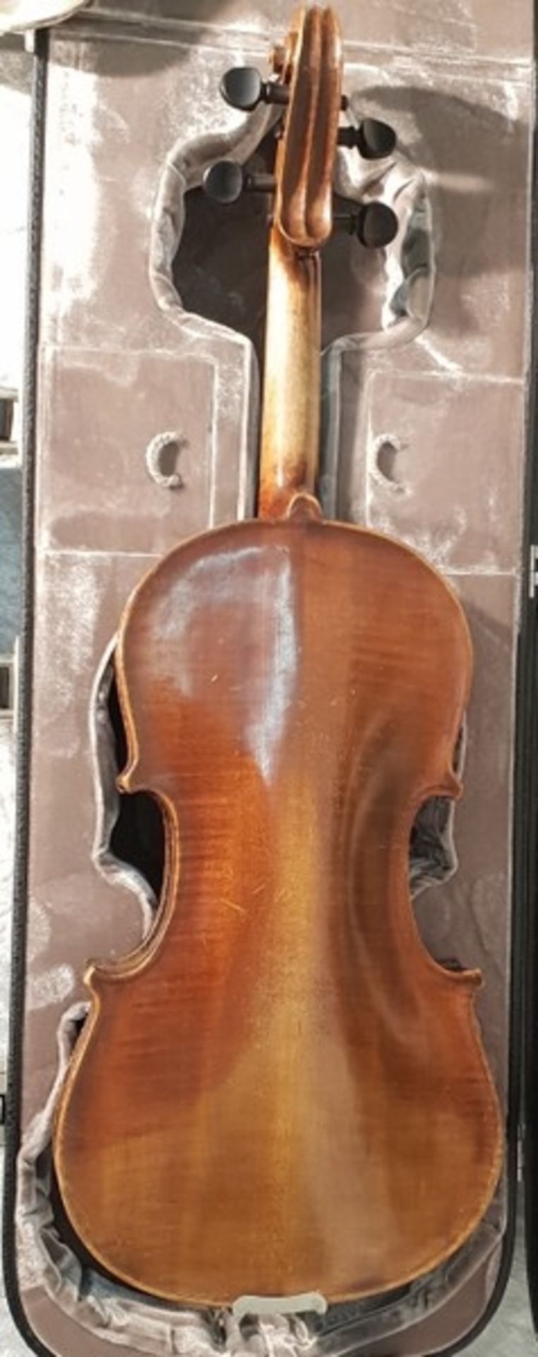 Original Jaeger Geigenkasten mit 4/4 Geige/Violine vermutlich Otto Jäger,Maße Koffer: ca.80x25cm , - Image 3 of 8