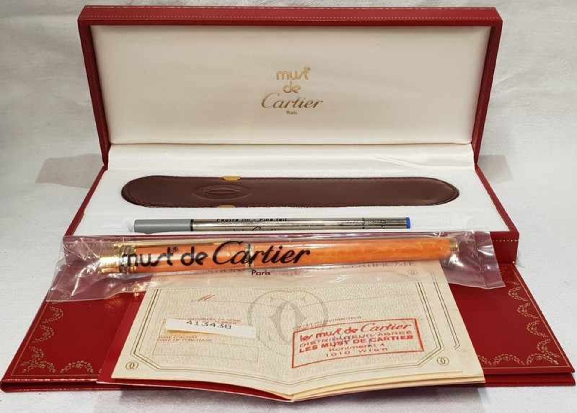 Must de Cartier , Stylo ,Kugelschreiber, Seriennr.: 413438 ,(Original verschweißt), inkl. Ersatz