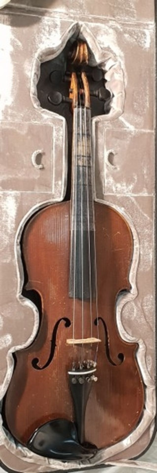 Original Jaeger Geigenkasten mit 4/4 Geige/Violine vermutlich Otto Jäger,Maße Koffer: ca.80x25cm , - Image 2 of 8