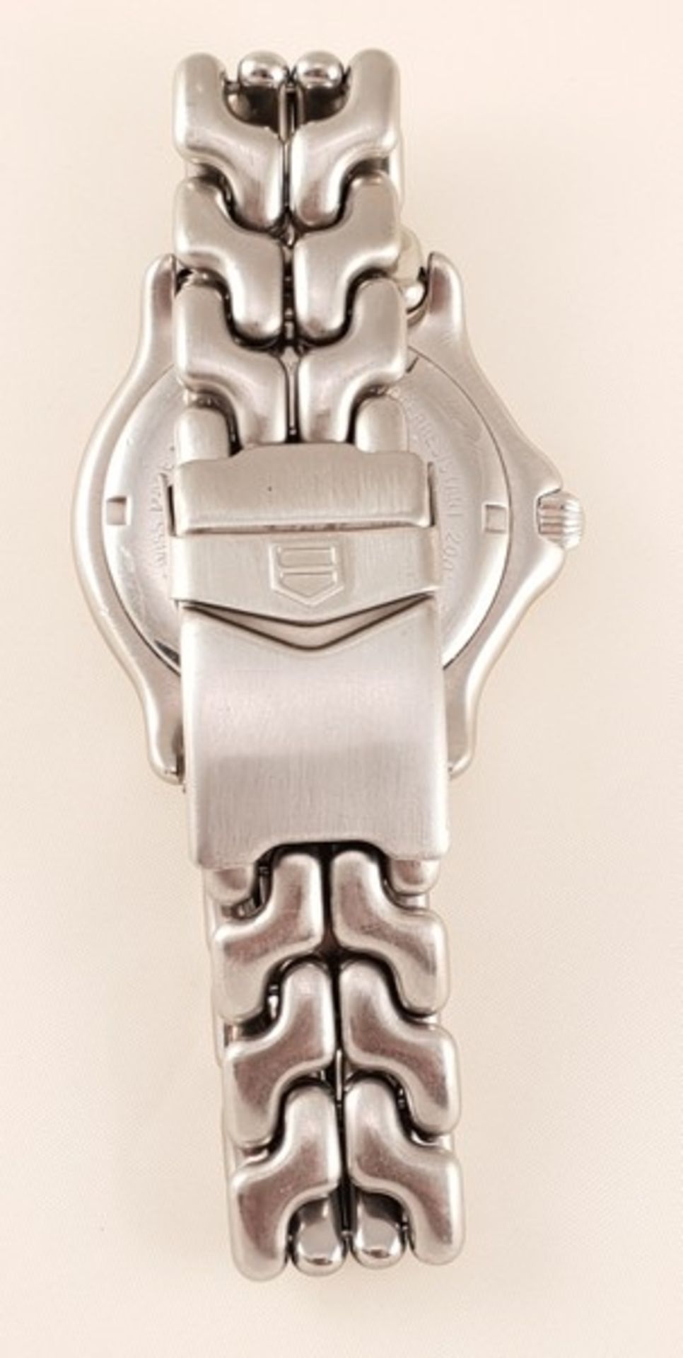 TAG Heuer Professional 200 ,Armbanduhr, Stahl, Quarz, weisses Zifferblatt, Datum, Zentralsekunde, - Bild 2 aus 2