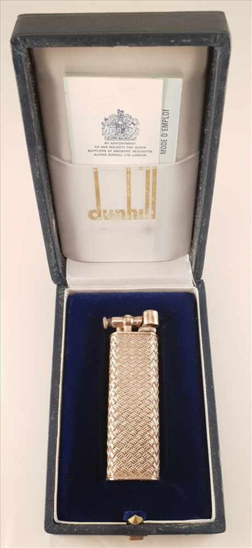 Dunhill Feuerzeug, Silber vergoldet 800, Frankreich 1.Hälfte 20.Jhd, Funktionstüchtig, keine