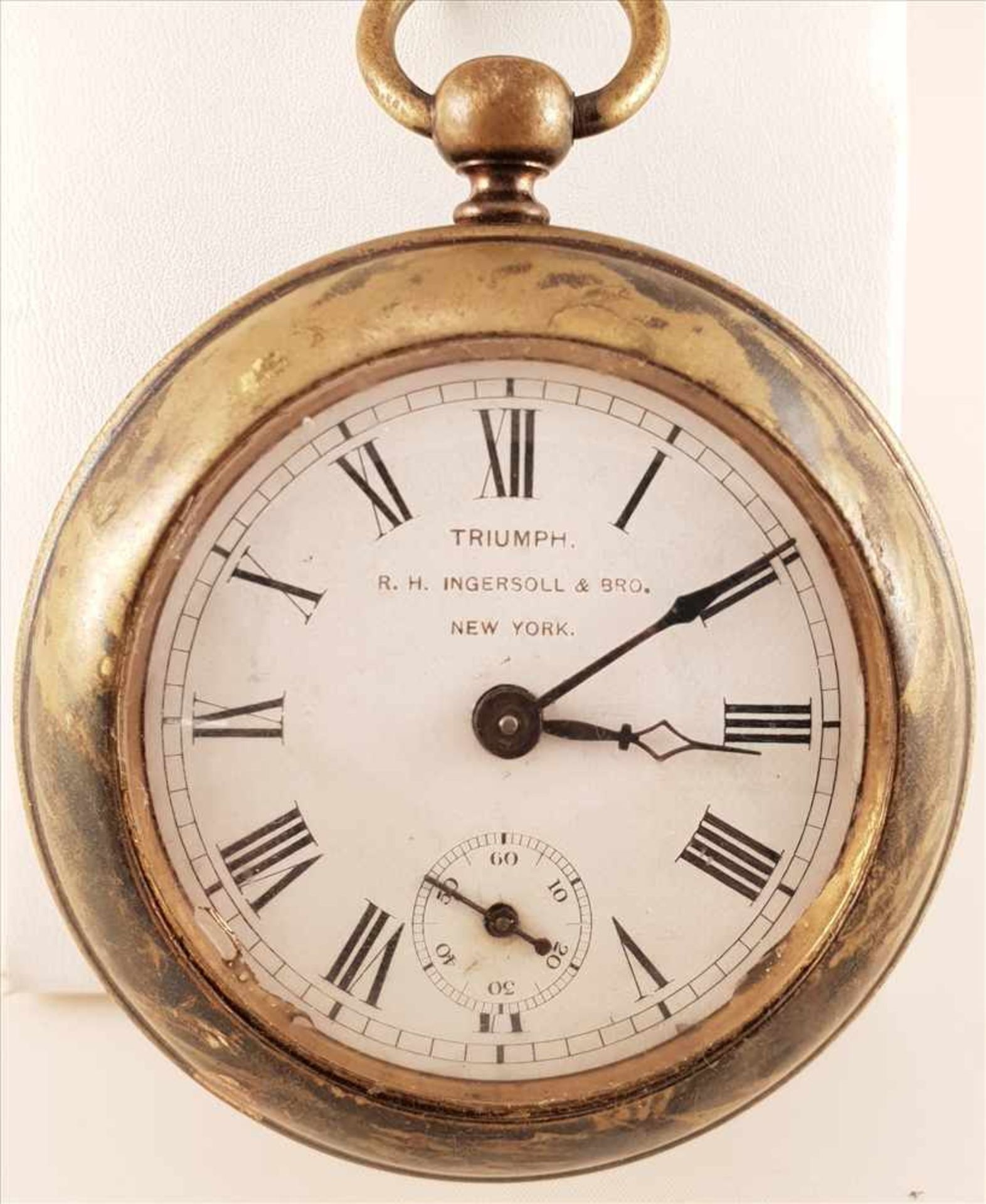 Seltene Triuph , R.H. Ingersoll & Bro. New York , Taschenuhr, mechanisch, Metall, ca.60mm , 121g ,