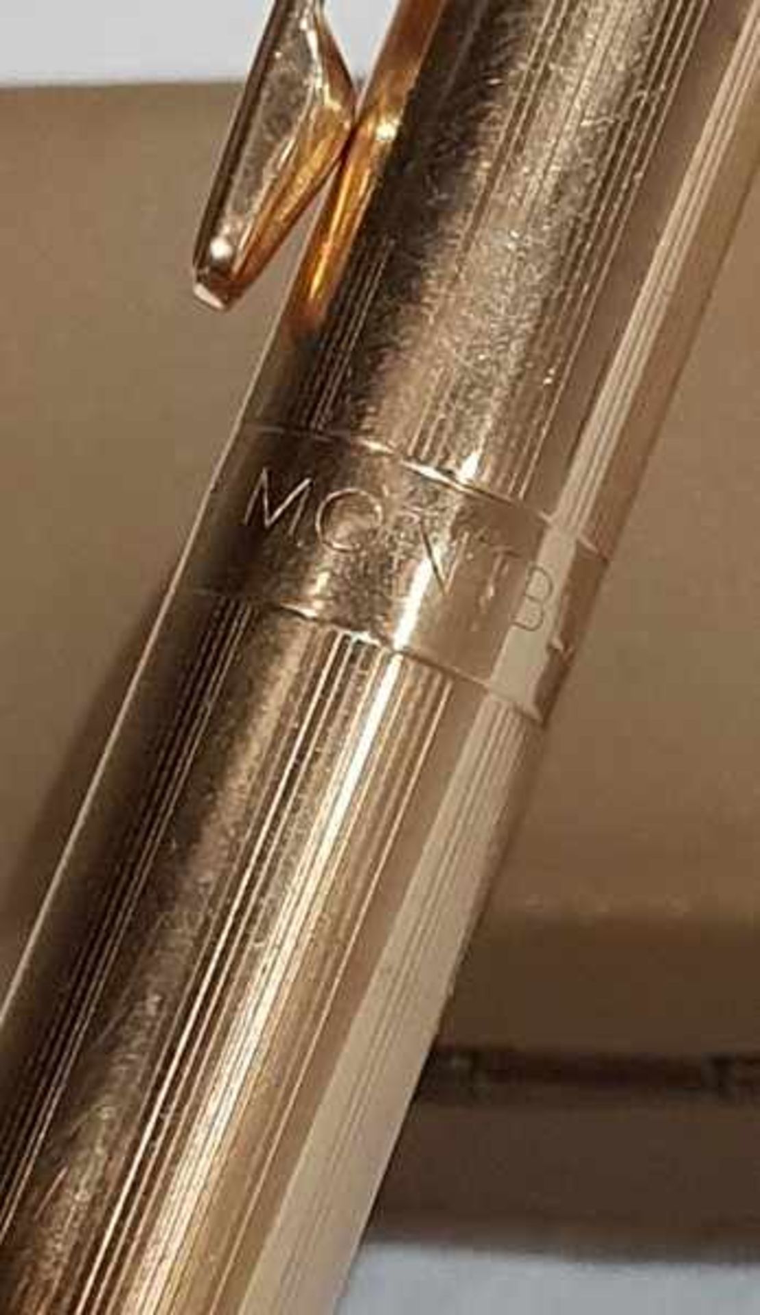 Montblanc Druck-Bleistift ,Nr.: 772K, Gold 585er / 14 Karat massiv, 29,45g , im Original Etui - Bild 2 aus 3