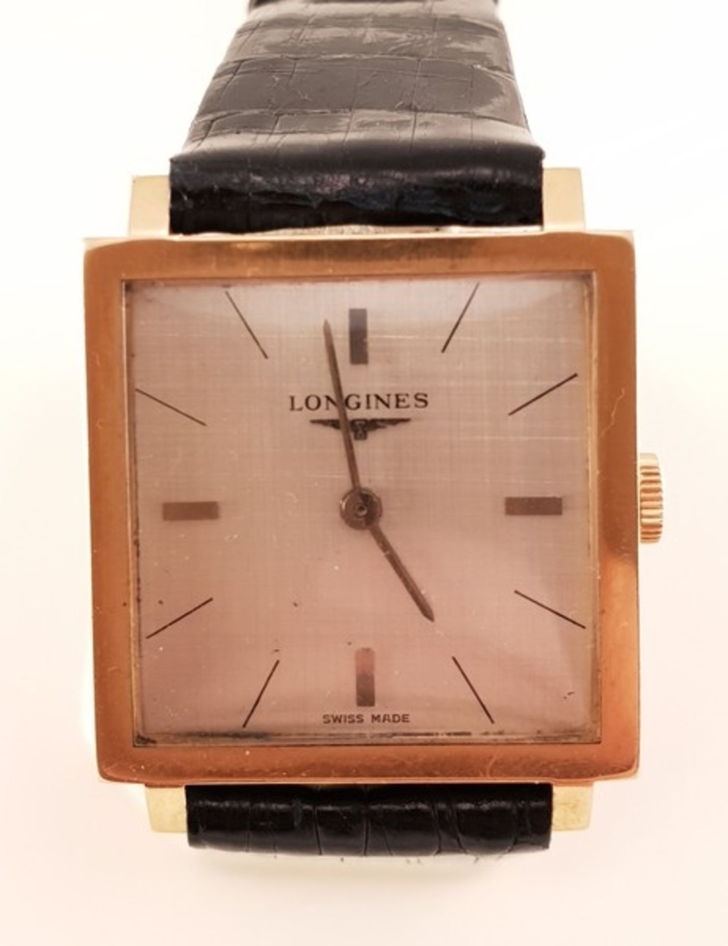 Longines Herrenarmbanduhr , Gold 750, Handaufzug, Gehäusenr.: 7872 1 , Werknr.: 14249819, Kaliber