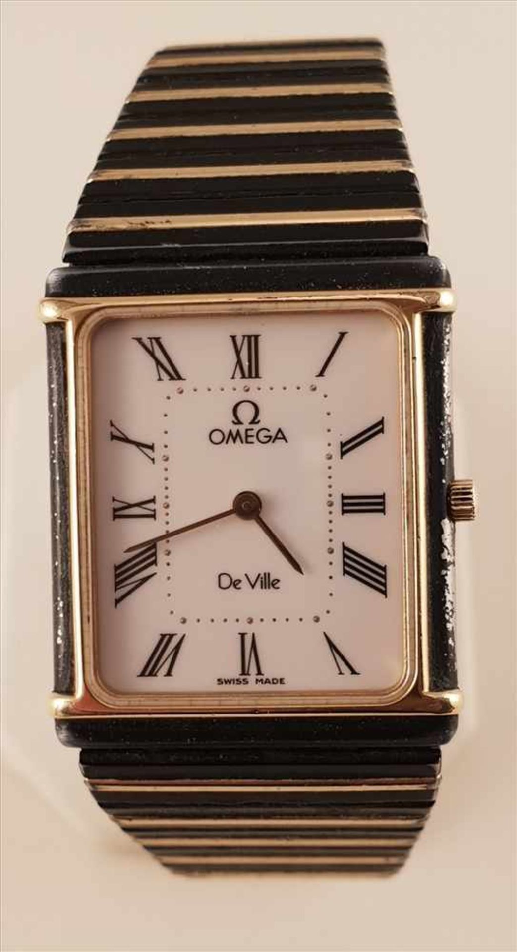 Omega DeVille , Damen Armbanduhr , Quartz, Länge:ca.19cm, Gehäuse: ca. 30x24mm , 49,4g