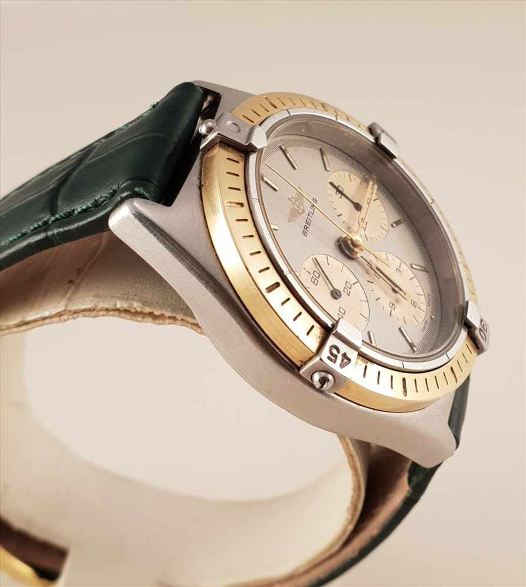 BREITLING Callisto, Armbanduhr , Ref:80520 ,Stahl Gold mechanisch ,Chronograph , - Image 2 of 3