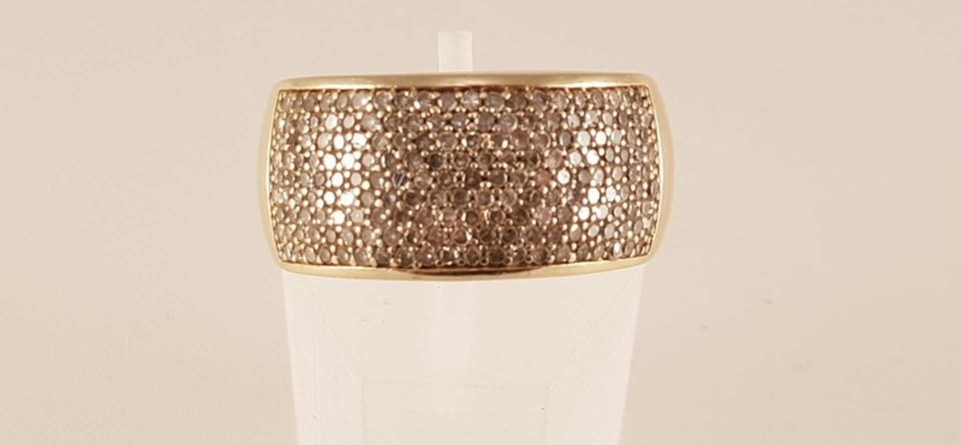 Diamant Ring,Gold 585 , besetzt mit Diamanten zus.ca. 1ct. , RW 57 , 8,23g