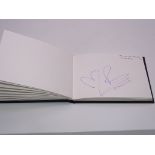 Autograph: An autograph album - numbered 214 containing circa 45 signatures collected in person by