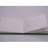 Autograph: An autograph album - numbered 220 containing circa 45 signatures collected in person by