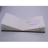 Autograph: An autograph album - numbered 241 containing circa 45 signatures collected in person by