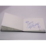 Autograph: An autograph album - numbered 213 containing circa 45 signatures collected in person by