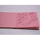 Autograph: An autograph album - numbered 186 containing circa 30 signatures collected in person by