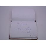 Autograph: An autograph album - numbered 192 containing circa 120 signatures collected in person