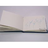 Autograph: An autograph album - numbered 202 containing circa 80 signatures collected in person by