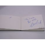 Autograph: An autograph album - numbered 212 containing circa 45 signatures collected in person by