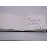 Autograph: An autograph album - numbered 206 containing circa 45 signatures collected in person by