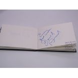 Autograph: An autograph album - numbered 217 containing circa 45 signatures collected in person by