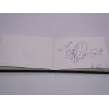 Autograph: An autograph album - numbered 210 containing circa 45 signatures collected in person by