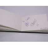 Autograph: An autograph album - numbered 218 containing circa 45 signatures collected in person by