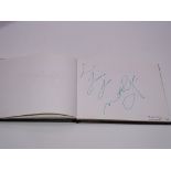 Autograph: An autograph album - numbered 190 containing circa 60 signatures collected in person by