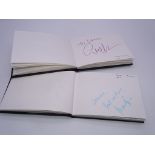 Autograph: A pair of autograph albums - numbered 242 and 243 containing circa 60 signatures