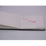 Autograph: An autograph album - numbered 221 containing circa 45 signatures collected in person by