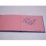 Autograph: An autograph album - numbered 187 containing circa 30 signatures collected in person by