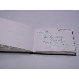 Autograph: An autograph album - numbered 215 containing circa 45 signatures collected in person by