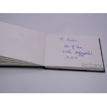 Autograph: An autograph album - numbered 216 containing circa 45 signatures collected in person by