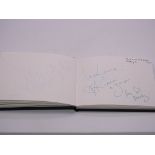 Autograph: An autograph album - numbered 227 containing circa 45 signatures collected in person by