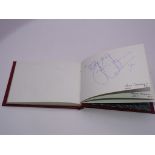 Autograph: An autograph album - numbered 195 containing circa 75 signatures collected in person by