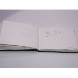 Autograph: An autograph album - numbered 207 containing circa 45 signatures collected in person by