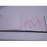 Autograph: An autograph album - numbered 189 containing circa 65 signatures collected in person by