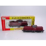 HO GAUGE - A pair of FLEISCHMANN German Diesel loc