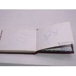 Autograph: An autograph album - numbered 199 containing circa 80 signatures collected in person by