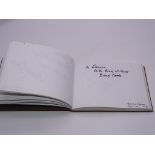Autograph: An autograph album - numbered 200 containing circa 100 signatures collected in person