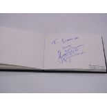 Autograph: An autograph album - numbered 225 containing circa 45 signatures collected in person by