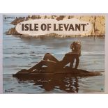 ISLE OF LEVANT (1959 - First British Release) - British UK Quad - F.W. Payne artwork - 30" x 40" (76